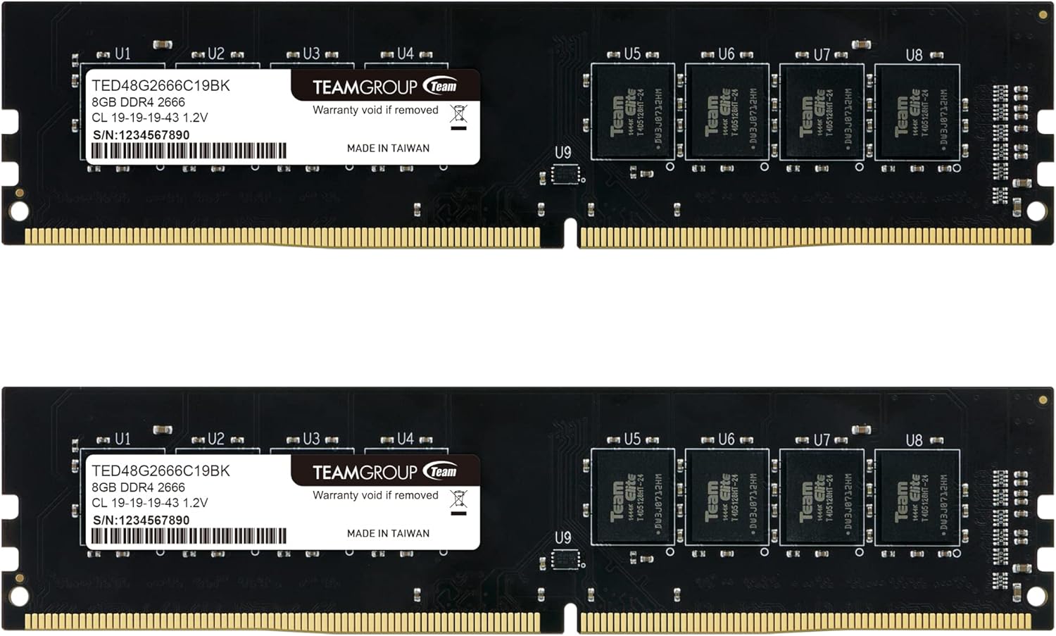 Team Elite 8gb TEAMGROUP 8GB DDR4 2666MHz メモリ (8GBx2枚) Ddr4